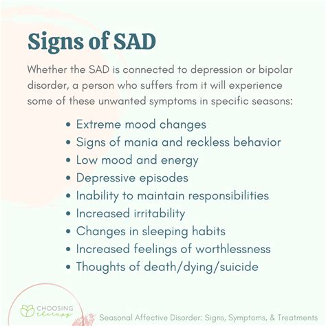 Seasonal Affective Disorder Sad Signs Symptoms And Treatments