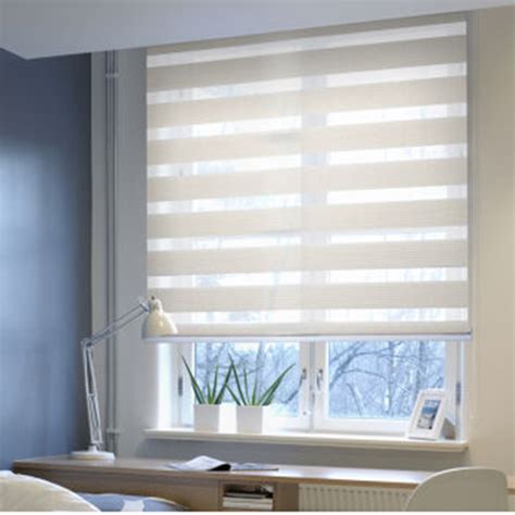 Commercial Quality Zebra Roller Blind Double Layer 60~180cm Wide 210cm