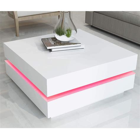 White Gloss Coffee Table The Range Acute Large White Gloss And Brass