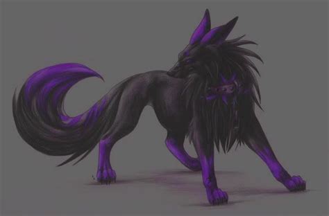 Cool Purple Wolves Anime Demon Wolves With Wings Demon