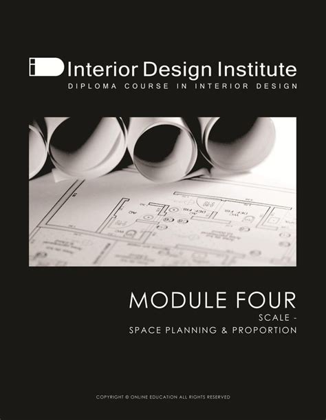 A Black And White Photo With The Titleinterior Design Institute Module