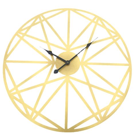 2019 Hot 50cm Retro Creative Star Shape Iron Silent Wall Clock Mute