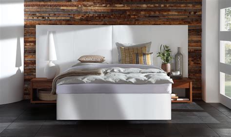 Wandpaneel schlafzimmer bett archives bett ideen. Wasserbett in Boxspring Optik mit Avipa XL Wandpaneel ...