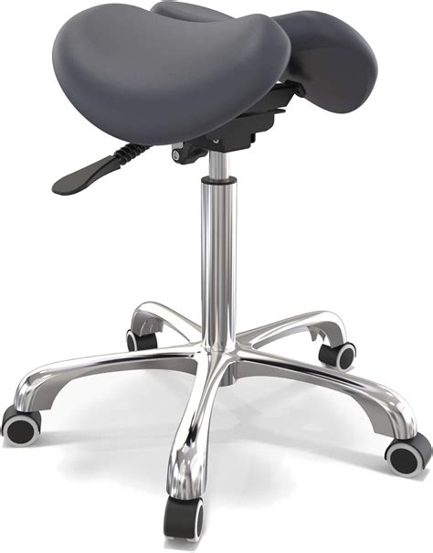 Master Massage Berkeley Ergonomic Split Style Saddle Stool Rolling Stool Dentist Chair Swivel