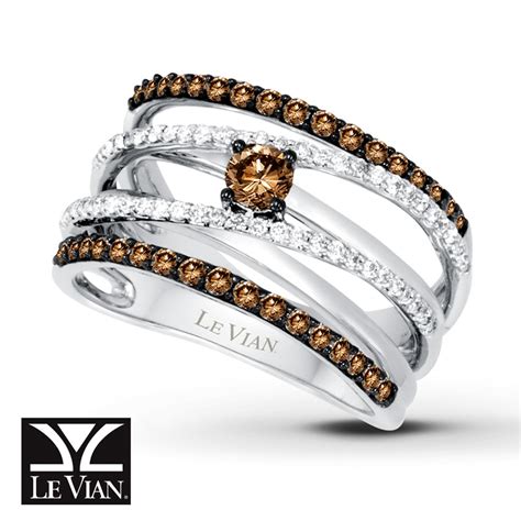 Kay Levian Chocolate Diamonds Ct Tw Ring K Vanilla Gold
