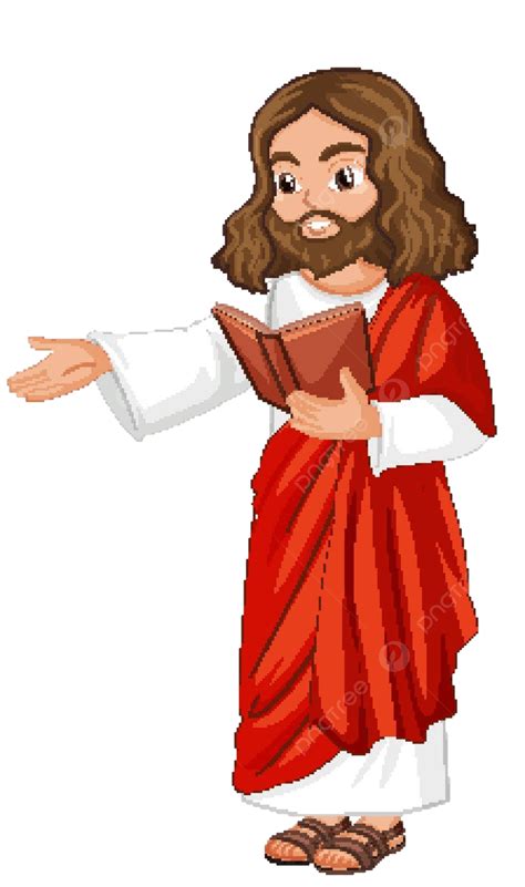 Jesus Preaching In Standing Position Character Design Image Bless