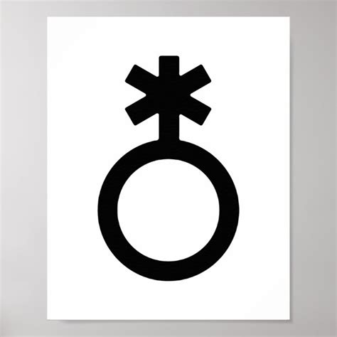 Nonbinary Gender Symbol Poster