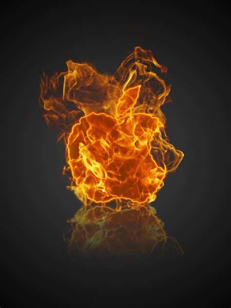 Fire Apple Logo iPad Edition | Meine Kreation des Apple Logo… | Flickr
