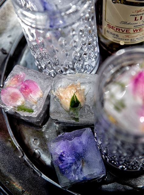 Edible Flower Ice Cubes From Salted And Styled Bon Appétit