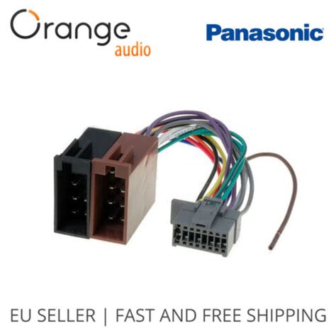 Panasonic 16 Pin To Iso Lead Wiring Loom Adaptor Wire Radio Connector