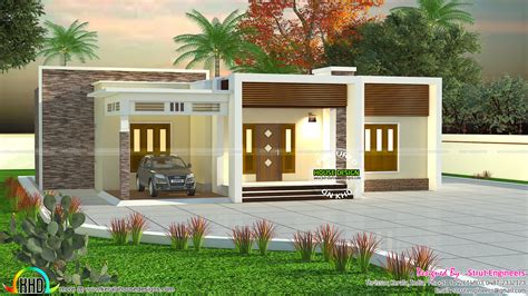 900 Sq Ft 2 Bhk Flat Roof House Kerala Home Design Bloglovin