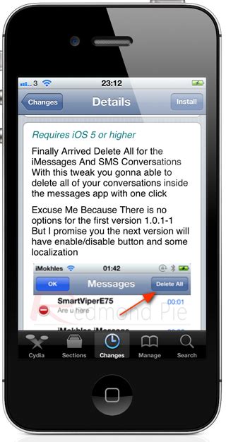 Delete_messages added a button to make it easier to use an app. How To Delete All Texts From Messages App On iPhone With A ...
