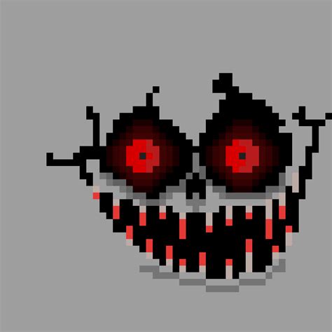 Pixilart Scary Face By Cmiller77