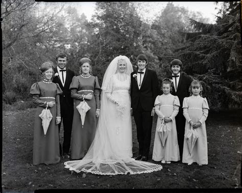 Film Negative Johnston And Gregg Wedding Party Of Seven Canterbury