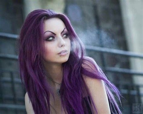 purplehair darya goncharova hair beauty goth beauty beauty