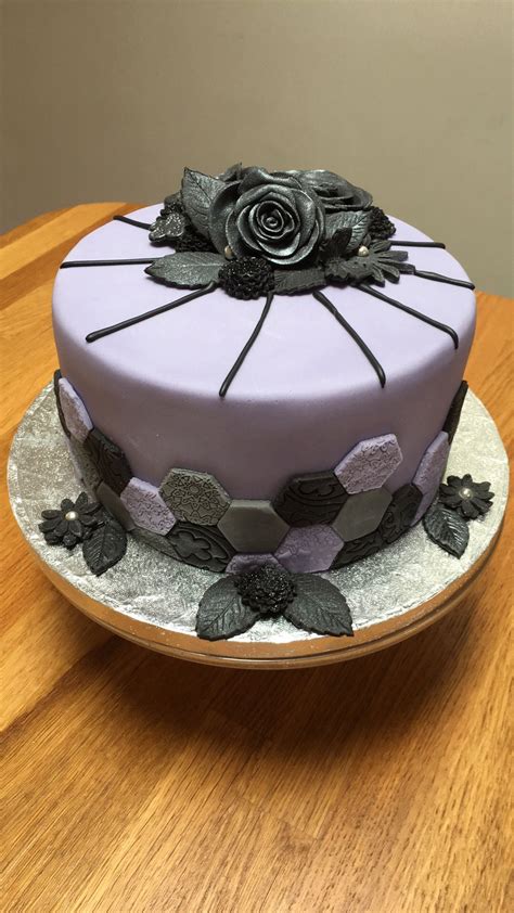 Alternative Birthday Cake Loosely Based On Art Deco Cake Individual