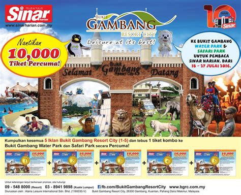 Dos my ticket include the water park? Redeem Free Combo Ticket of Bukit Gambang Water Park ...