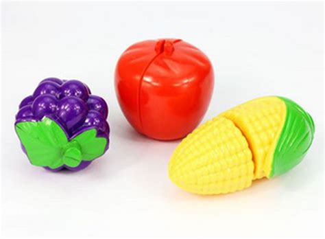 Pretend Play Food Cutable Velcro Sliceable Realistic Fruit Kitchen Baby