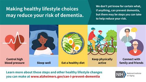 making healthy lifestyle choices may reduce your risk of dementia national institute on aging