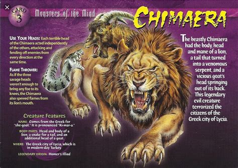 Chimaera Wild Creatures Mythological Creatures Greek Creatures