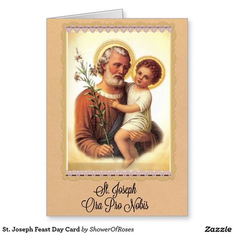 St Joseph Feast Day Card Birthday Thank You Cards