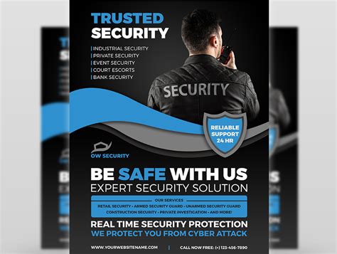Security Services Flyer Template By Owpictures On Dribbble