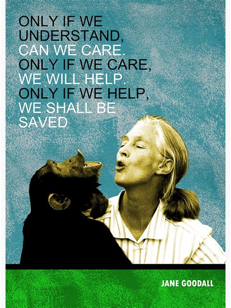 Jane Goodall Quote Sticker By Pahleeloola Jane Goodall Quotes Quote