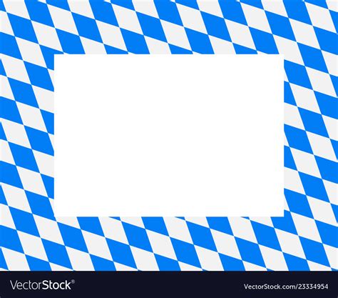 Bavarian Flag As Quadrat On White Royalty Free Vector Image