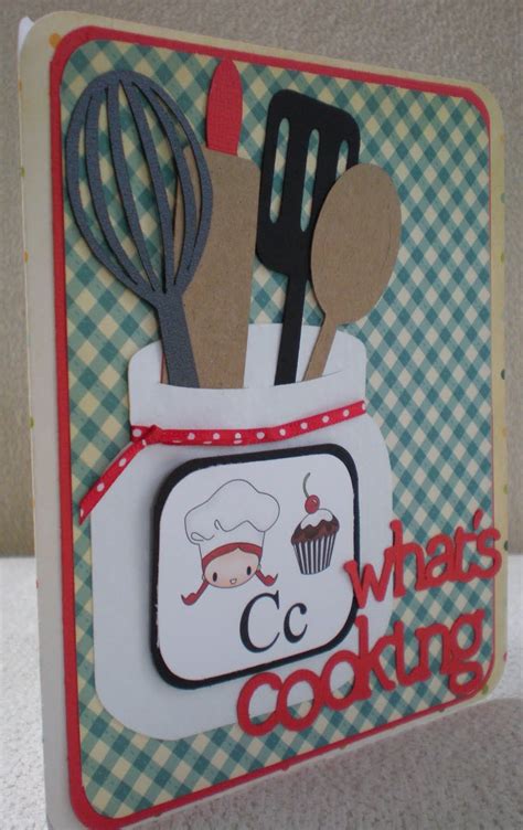 Whats Cooking Card And Recipe Card Scrapbook Recipe Book Cards