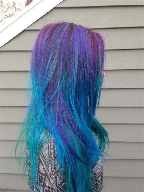 Purple To Blue Ombre Hair Hair And Make Up Pinterest