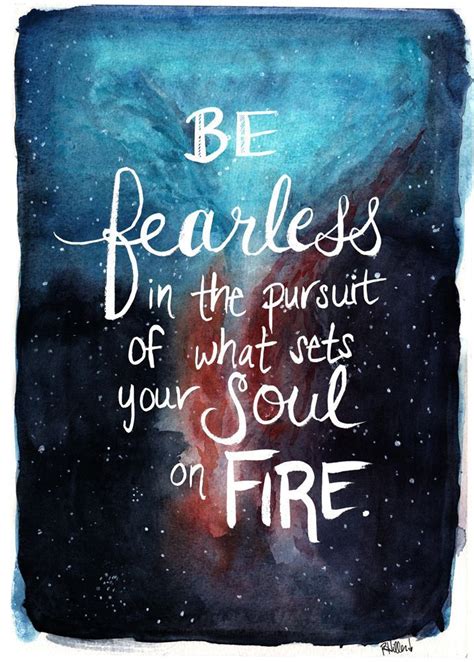 Be Fearless Quote Nebula Print Quotes Positive Quotes Words