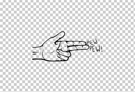 Drawing Handgun Finger Gun Png Clipart Angle Area Arm Artist