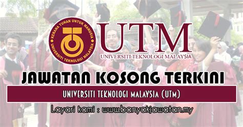 Namun sebelum memohon, anda wajib mendaftar sebagai pengguna terlebih dahulu. Jawatan Kosong di Universiti Teknologi Malaysia (UTM) - 3 ...