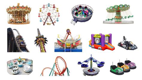 Types Of Carnival Rides Learn Carnival Rides In English Types Of Rides In Amusement Park