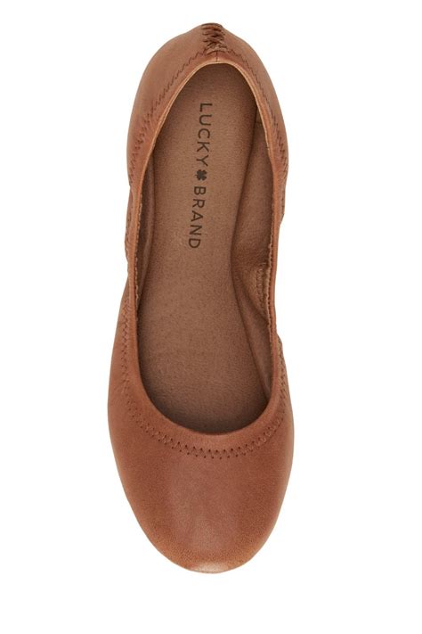 Emmie Ballet Leather Flats Lucky Brand