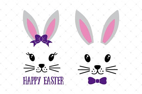 Easter Bunny SVG Cut Files (52445) | Cut Files | Design Bundles