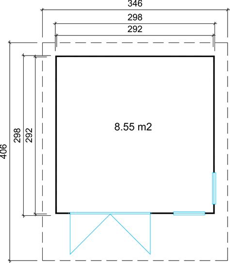Ein ortsüblicher dachüberstand wird dabei nicht mitgerechnet, wohl denn berechnet werden die gebühren u.a. Gartenhaus Aldo-28 D Holz 346x406 cm 28 mm Flachdach ...