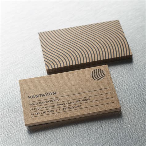 More on the branding project right here. Rough Kraft Business Cards, Premium Card Print ...