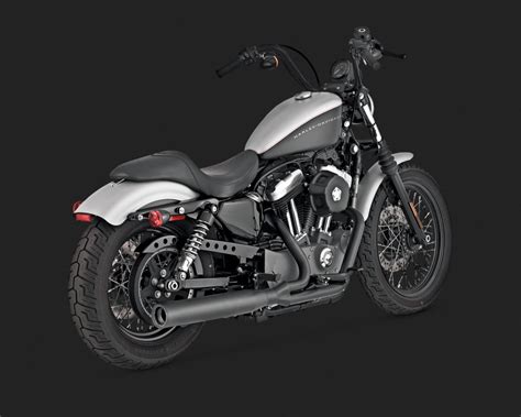 Find great deals on ebay for harley davidson exhaust 2 into 1. Vance & Hines Blackout 2-Into-1 Exhaust Black Harley ...