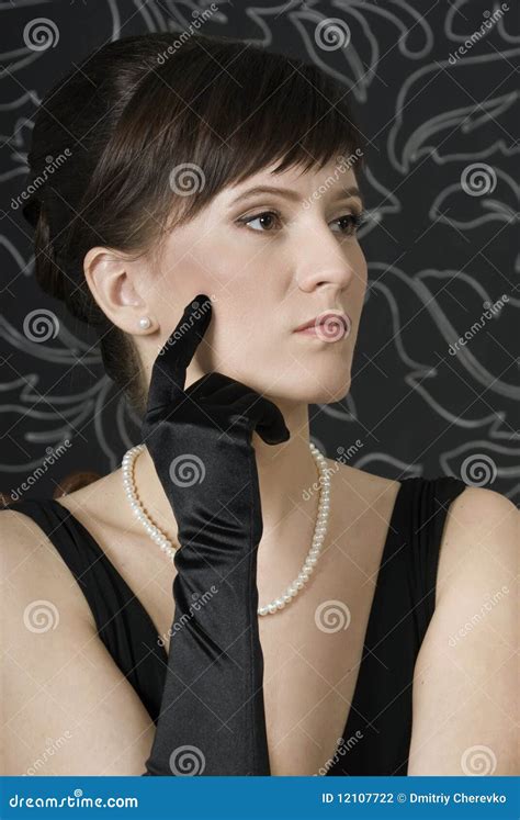 Aristocratic Lady In An Evening Dress Stock Photo Image 12107722