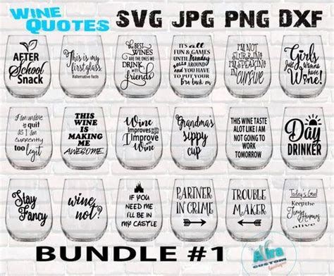 Wine Svg Glass Sayings Bundle Etsy Wine Glass Sayings Funny Wine Glass Diy Wine Glasses