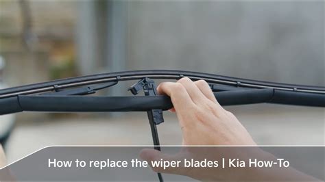 How To Replace The Wiper Blades Kia How To Youtube