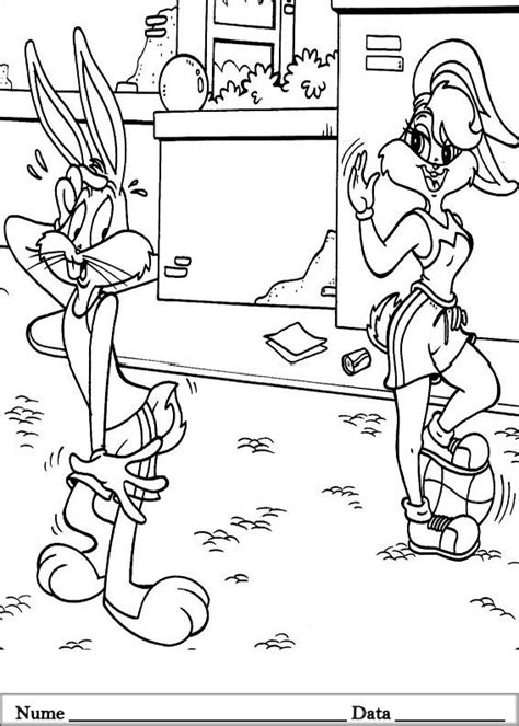 Bugs Bunny Planse De Colorat Si Educative