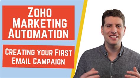 Zoho Marketing Automation Creating Your First Email Campaign Youtube