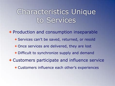 Ppt Chapter 3 Characteristics Of Services Powerpoint Presentation