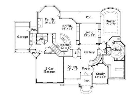 Traditional Style House Plan 5 Beds 45 Baths 5000 Sqft Plan 411