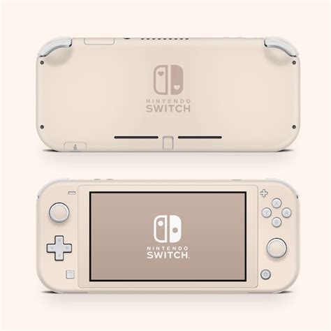 Nintendo Switch Lite Skin Wrap Premium Vinyl Neutral Nude Etsy Uk