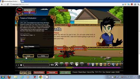 Aqw How To Get Token Of Vindication For Vindicator Of They Class Youtube