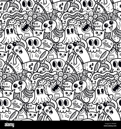 17 Doodle Monster Coloring Pages Free Printable Coloring Pages