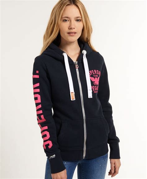 superdry pegasus hoodie met rits hoodies voor dames